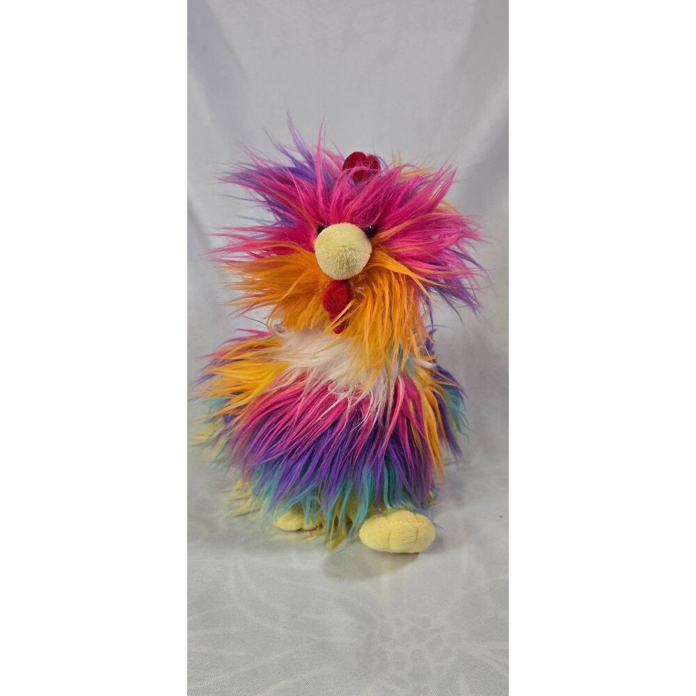 Wishpets Colorful Rooster Plush Greta Mae Sherbert